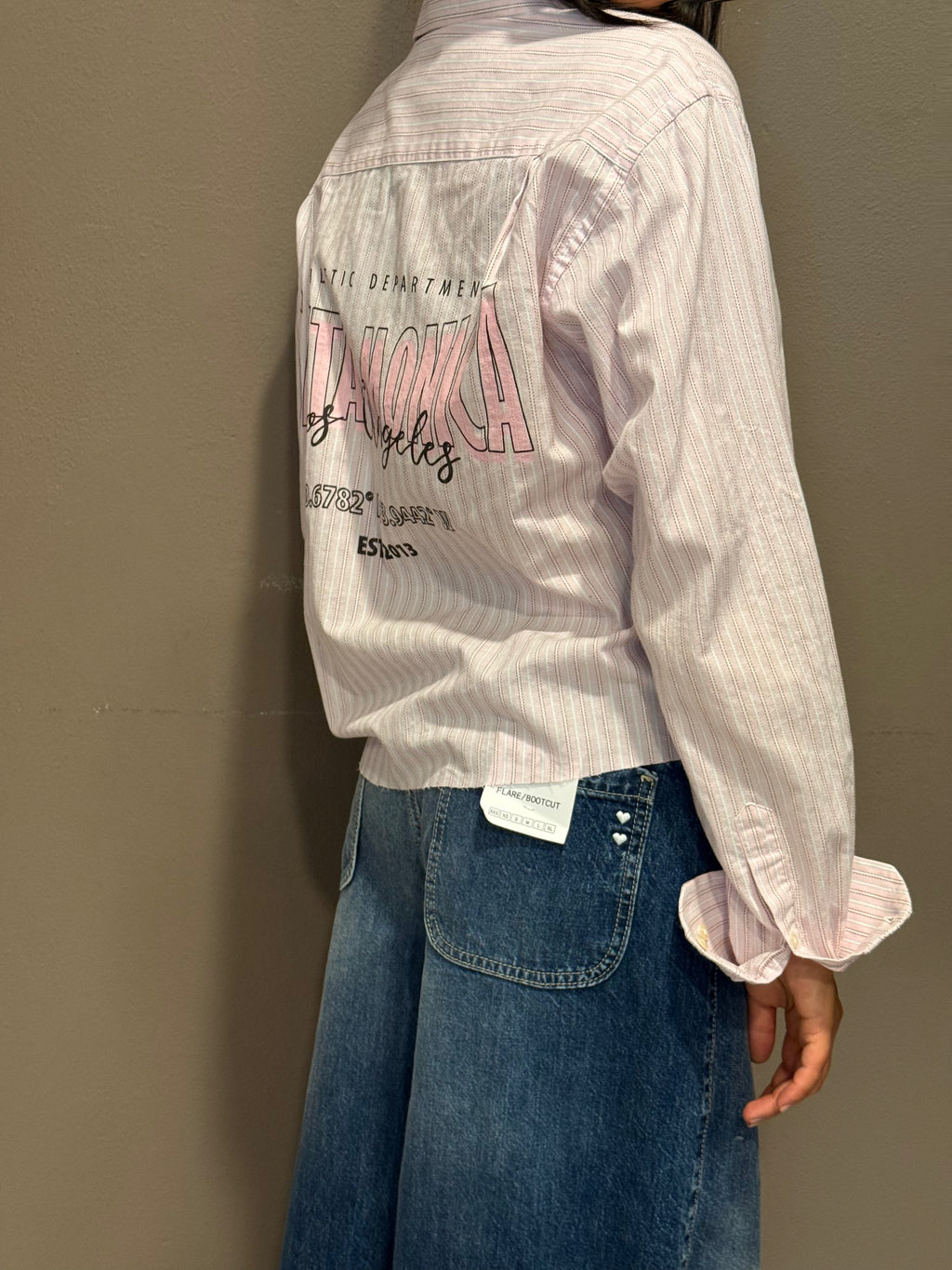 Santa Monica Crop – Rosa Stripe
