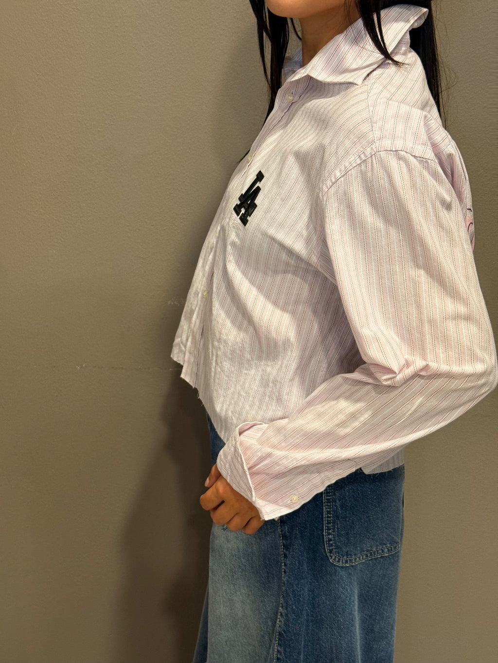 Santa Monica Crop – Rosa Stripe