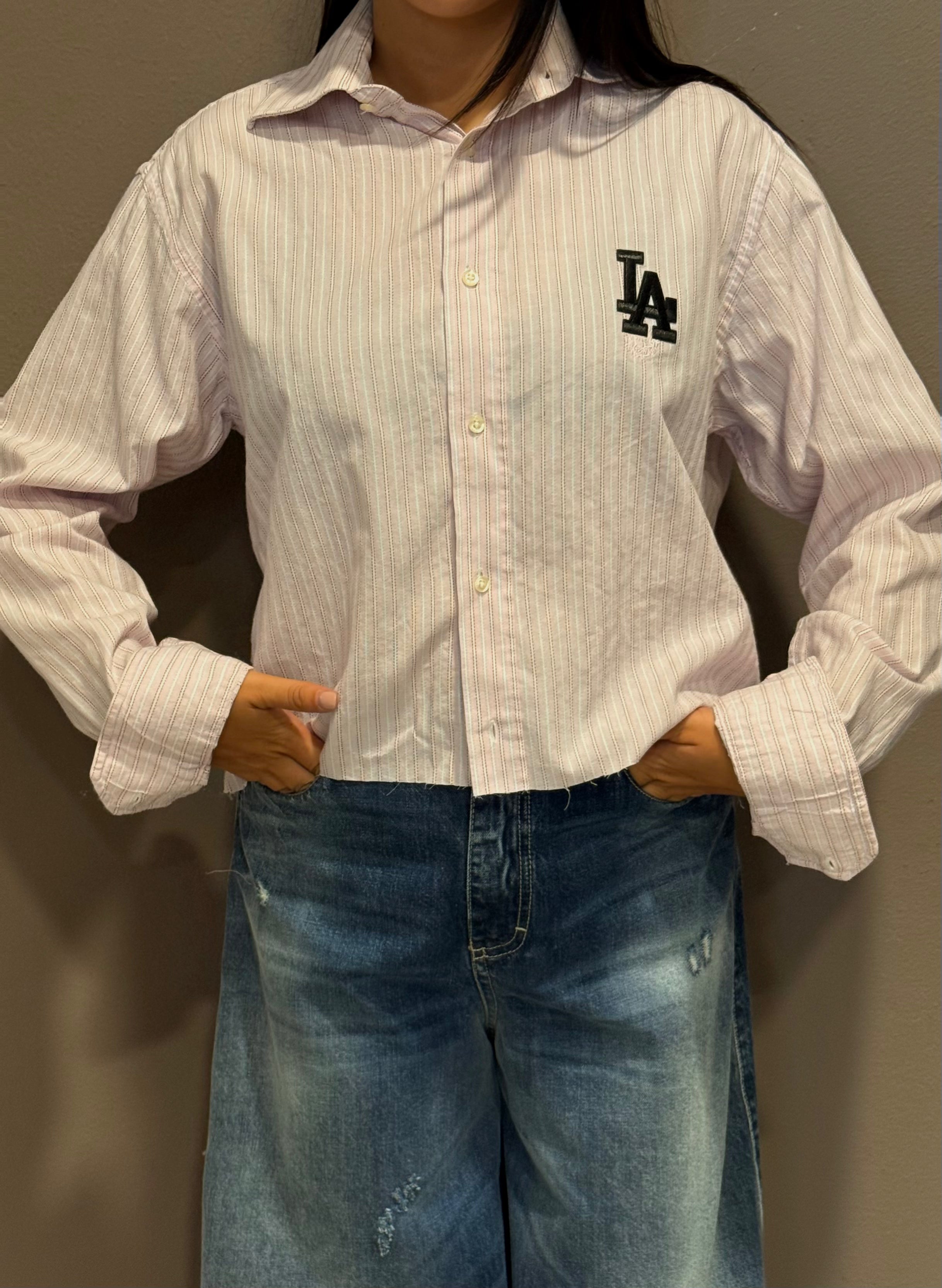 Santa Monica Crop – Rosa Stripe