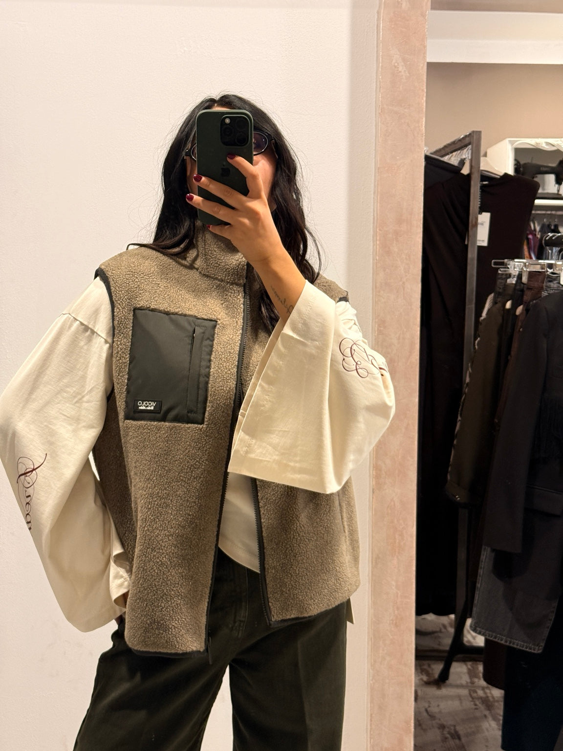 Gilet tessuto teddy ViCOLO