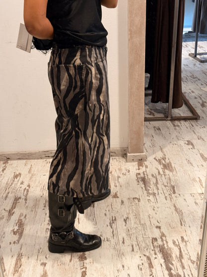 Bermudone jeans zebrato HaveOne lato