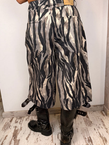 Bermudone jeans zebrato HaveOne retro