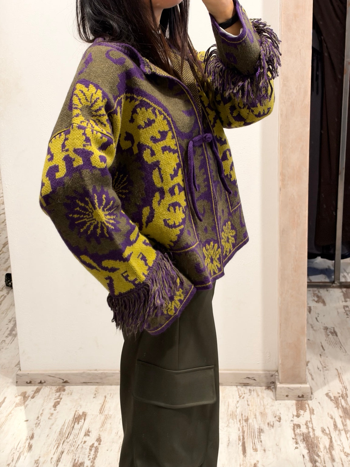 Cardigan Vicolo vista laterale
