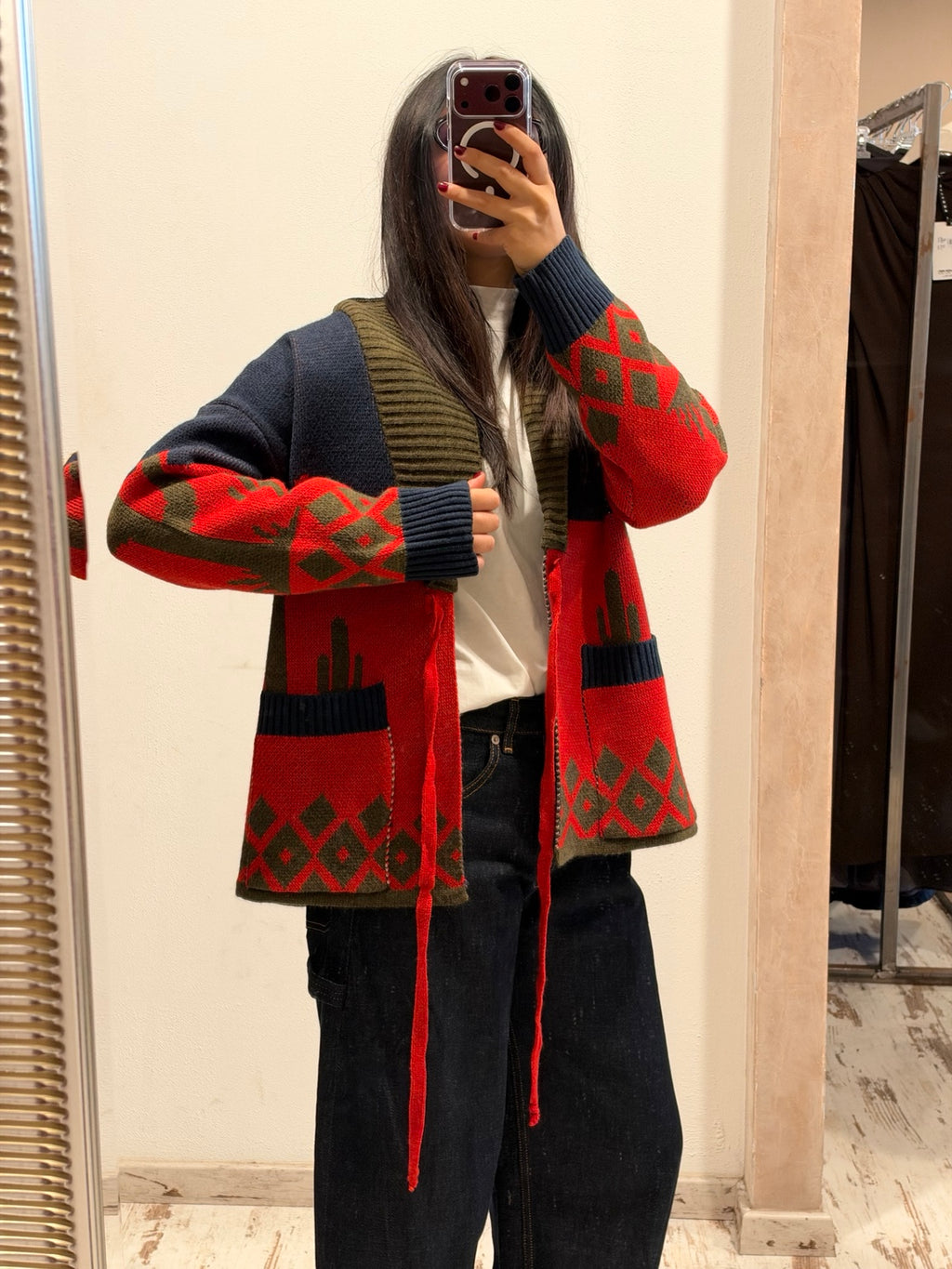 Cardigan Vicolo dettaglio laterale