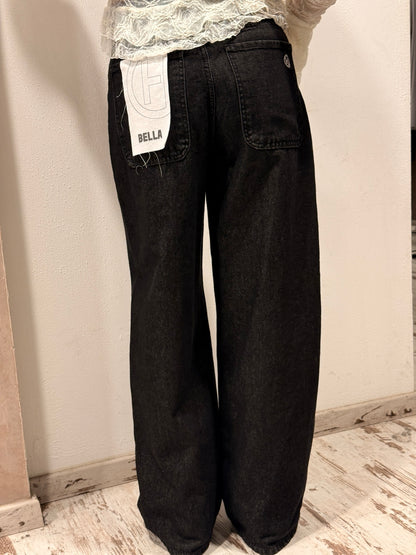 Pantalone Bella Denim Nero - dettaglio