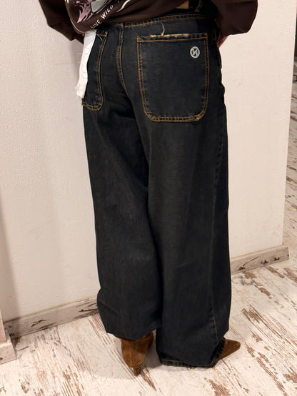 Pantalone Bella HaveOne denim color Thè - vista posteriore