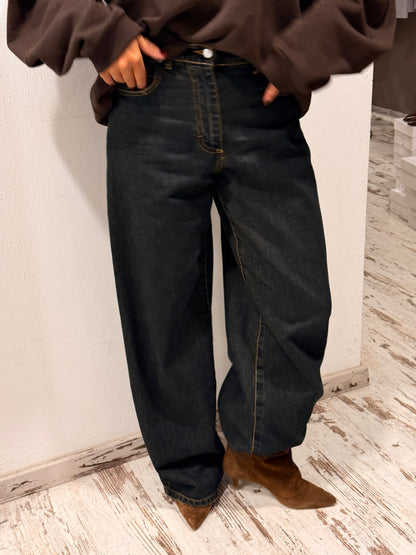 Pantalone Bella HaveOne denim color Thè - dettaglio fit