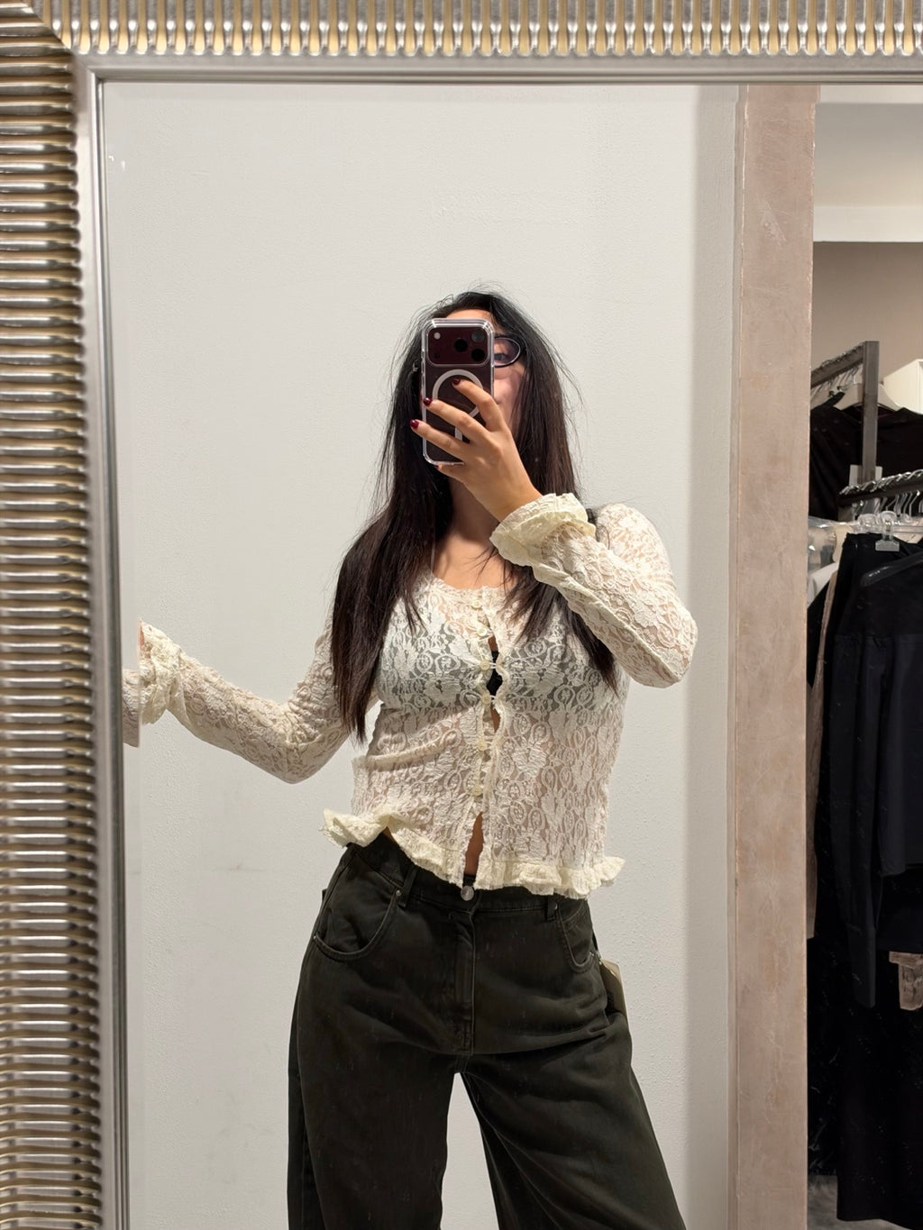 Top in pizzo HaveOne burro