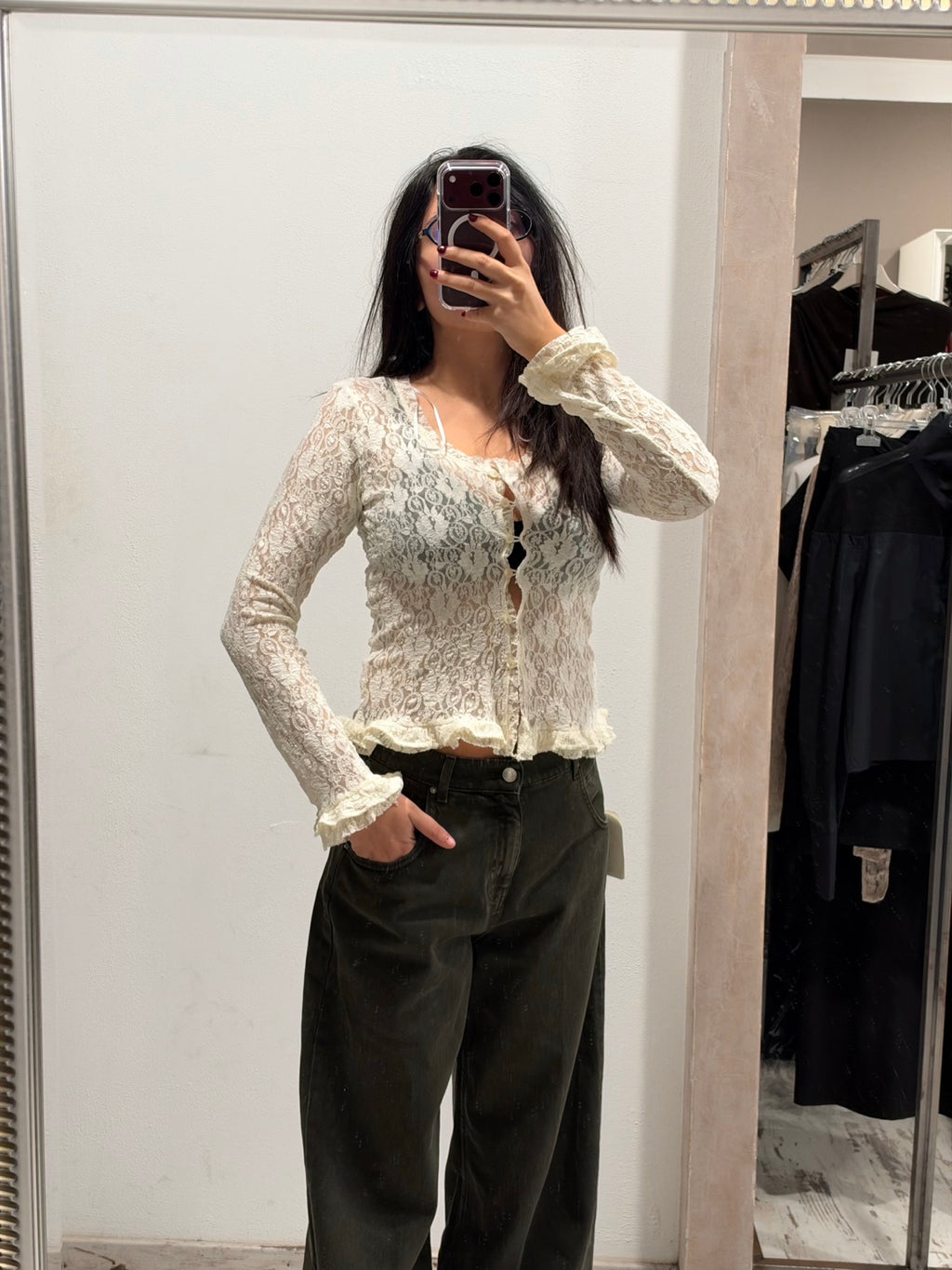 Top in pizzo HaveOne burro