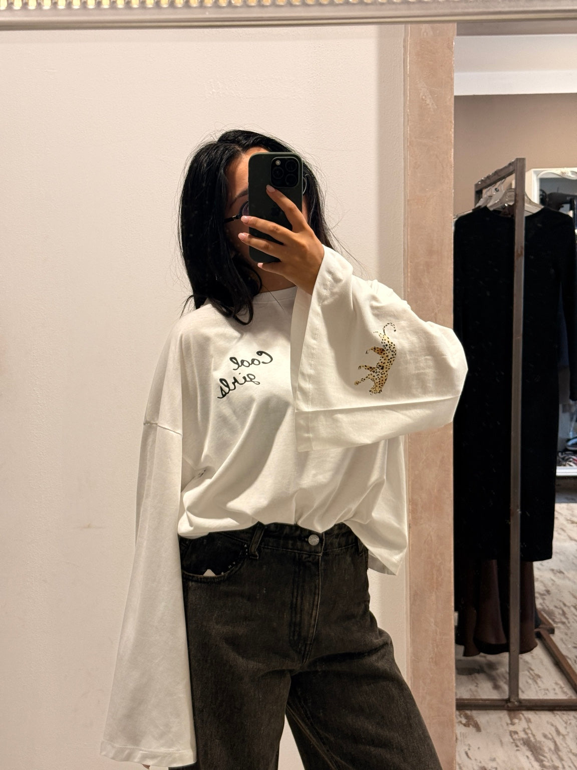 Maglia Vicolo bianca manica ampia
